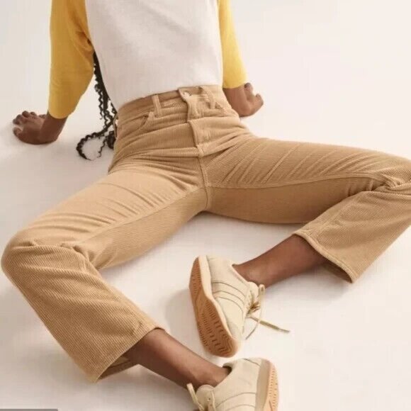 Aritzia Denim Forum Jeans Corduroy Yoko High Rise Slim Cords Pant - Picture 1 of 15